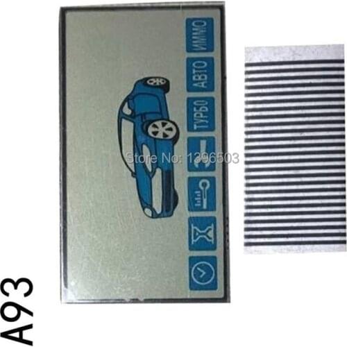 5 PCS/lot A93 Lcd Display Screen Flexible Cable for Starline A93 LCD Remote Control Key Fob A93 lcd display + Zebra Stripes