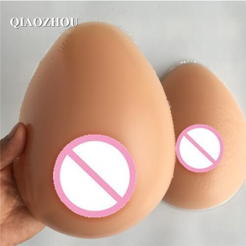 800g/ pair teardrop silicone breast form for crossdresser real natural fake boobs