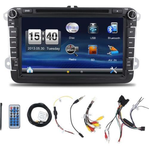 8 inch Car Multimedia player GPS 2 Din Autoradio For Volkswagen POLO/b6/golf 5/Skoda/Octavia/SEAT/LEON radio dvd SD automotivo