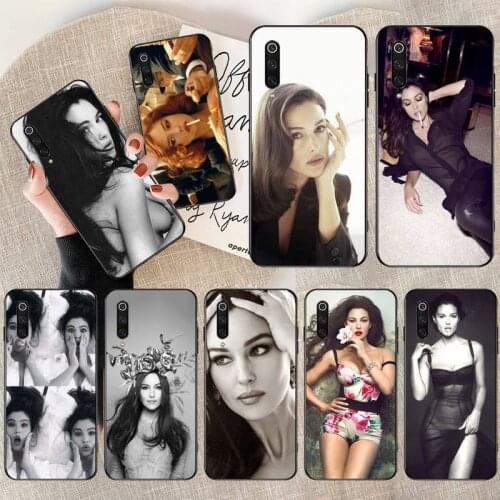 Sexy smoking girl Monica Bellucci Cover Soft Shell Phone Case for Xiaomi Mi10 10Pro 10 lite Mi9 9SE 8SE Pocophone F1 Mi8 Lite