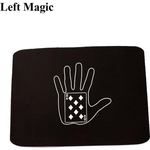 Black Card Mat With Prediction Magic Tricks 39*30cm Two-Sided Prediction Card Pad Poker Coin Close Up Stage Magic Props