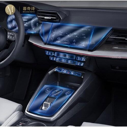 For Audi A3 8V 2021 car Interior Center console Invisible suit TPU protective film Anti-scratch Accessories Refit LHD RHD