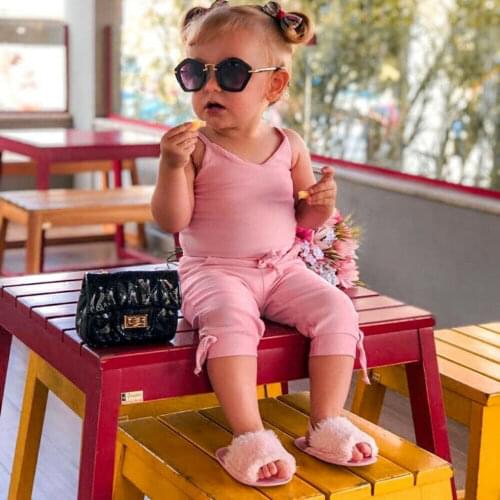 Toddler Baby Kid Girls Jumpsuit Summer Solid Girls Rompers Kid Costumes Sleeveless Playsuit 2019 New Girl Clothes