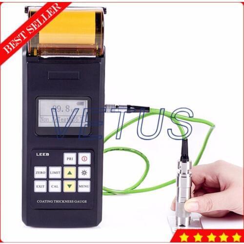 Leeb242 0~1250um Paint Coating Thickness Gauge with Built-in Printer Eddy current Magnetic induction Operating principle