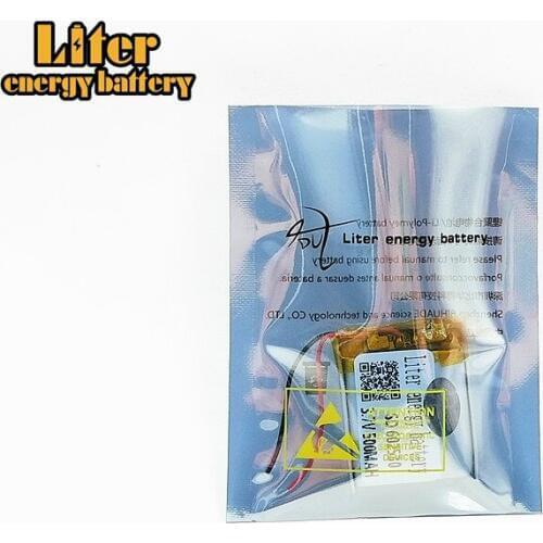 3.7V 602530 500mAh polymer lithium battery Rechargeable Li-ion Cell For microphone MP3 GPS Smart Watch Reading Pen Wireless Mice