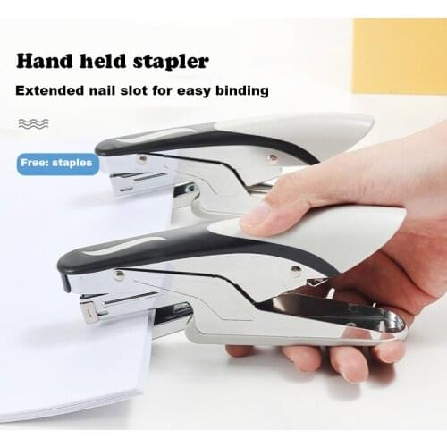 Fashion And Technology Sense Stapler Hand Takeaway Stapler Office Labor-saving Type Large Size 12 Small Size 10 Stapler Students