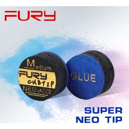 Original Fury cue Tip S/M Eight Layers of Pigskin 14mm Fury cue Tip Excellent Elasticity Billiard Accessory