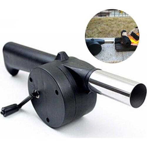 Outdoor Hand-Cranked Combustion Blower Manual Barbecue Picnic Camping Fire-Supporting Hairdryer Outdoor BBQ Cooking
