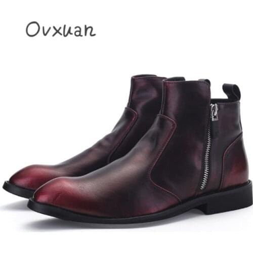 Мужские ботинки челси Ovxuan China At AliExpress