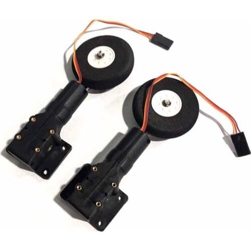 27mm High 25g Servoless Retract Laterally Landing Gear With 40mm Wheel For RC FPV Fixed Wing Aircraft Metal Worm Undercarriage