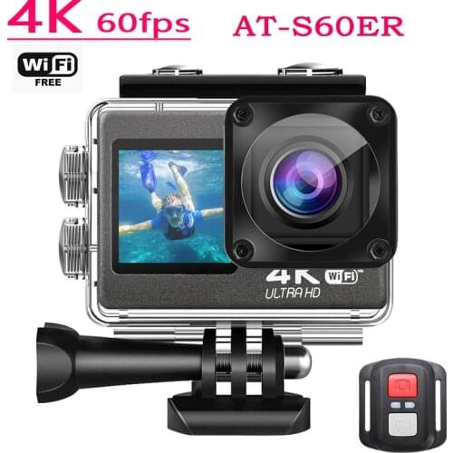Action Camera Ultra HD 4K WiFi Sport Cameras DV Dual Screen Touch Screen Remote Control 30m Go Waterproof Pro Helmet Video Cam