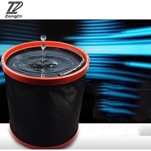 ZD For Kia Rio 3 K2 Ceed Toyota Corolla 2008 Avensis C-HR RAV4 Mazda 3 6 Car Cleaning Tool Trunk Storage Wash Bucket Bag Covers