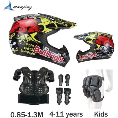 4-15 years Child Youth Full Body protect armor Vest PE Hard Shell Motorcycle Riding Body Protector Chest Spine Knee Elbow Armour