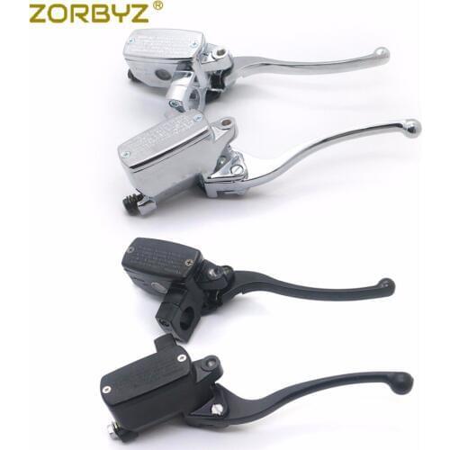 ZORBYZ 1" 25mm Universal Motorcycle Brake Master Cylinder Hydraulic Clutch Levers