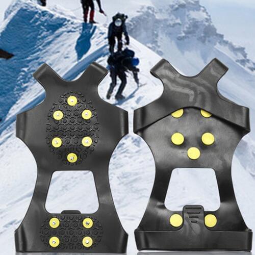 10 Studs Anti-slip Snow Ice Climbing Shoe Spikes For Winter Sports for Hiking Ice Grip Rustproof Spikes Snow Grip Traction Cleat