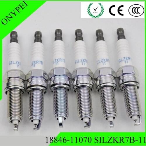 4-6 PCS IRIDIUM SPARK PLUG SILZKR7B11 SILZKR7B-11 for 18846-11070 1884611070 VXUH22I IXUH22I IXUH22 RER10WMPB4 9023