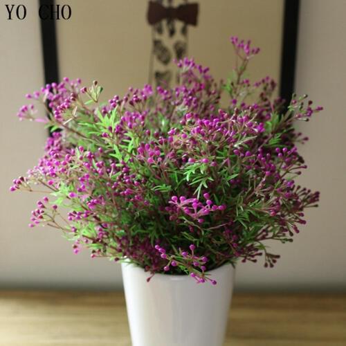 5 brach) Artificial Plant luck fruit Flowers Plastic Floral Home Wedding Party Decor christmas decoration flower wholesale