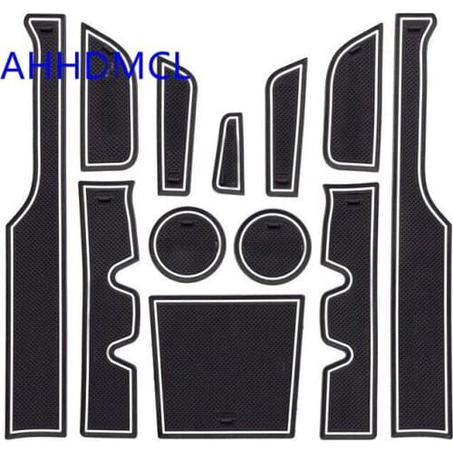 AHHDMCL Car Door Groove Mat Gate Slot Cup Armrest Storage Pad Mat For Alfa Romeo Stelvio