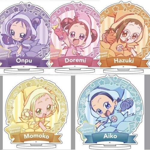 Anime Magical DoReMi Harukaze Doremi Fujiwara Hazuki Bags Pendant Acrylic Keychain Keyring Q Version Cosplay Decor Birthday Gift