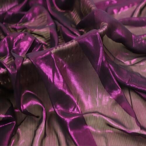 Shiny Stage Dancing Dress Chiffon Fabric Cosplay Thin Bling Fabric Sparkling Sewing Wedding Costume DIY