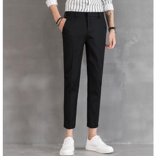 Ankle-Length Linen Plaid Pants Men Trousers Hip Hop Jogger Pants Male Sweatpants Streetwear Men Pants 2019 New Fashion Blue