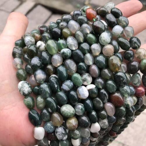 Freefrom Shape 8x10mm Natural Indian Agates Stone Beads Loose Spacer Fancy Jaspers Stone Beads For Jewelry Making DIY 15