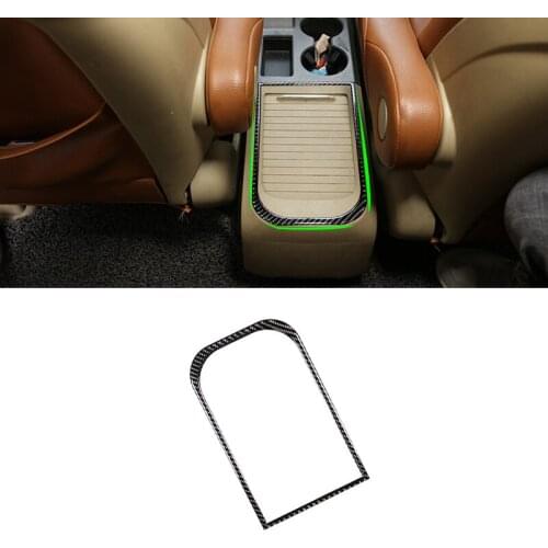 For Honda CRV 2007 2008 2009 2010 2011 Car Carbon Fiber Center Armrest Box Outer Frame Cover Protective Trim