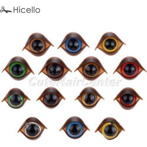 100sets Safety Doll eyes+washers Plastic horse eyes eyelid Teddy Bear Puppet Plush animal DIY making Craft 12mm/14mm Sewing