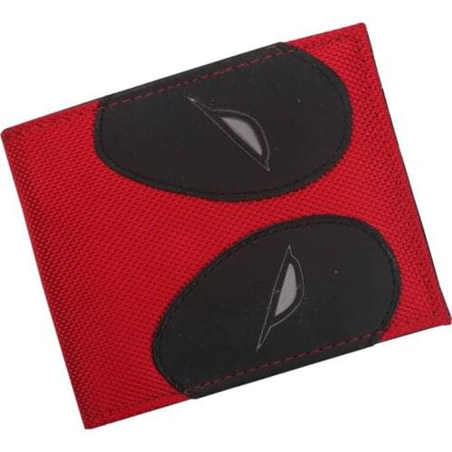 Hot Sell Cartoon Wallets Deadpool Wallet Teenagers Credit Card Holder Wallet Bi-fold ID Cash Purse