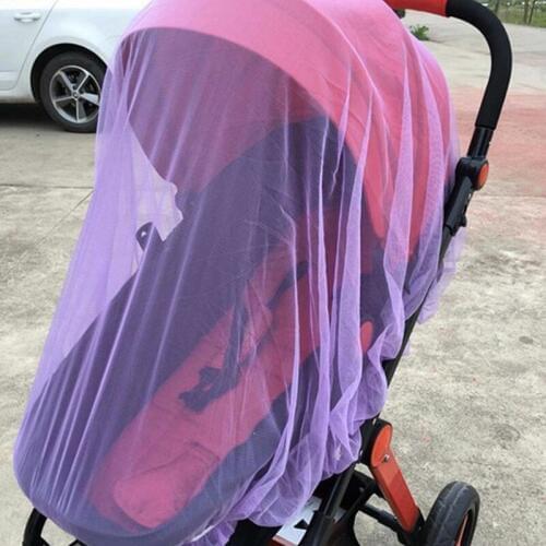 2PC baby cart Mosquito Net Increase Encryption Stroller Dedicated General-purpose Pram Full Cover Half Bell Type Mosquito Nets