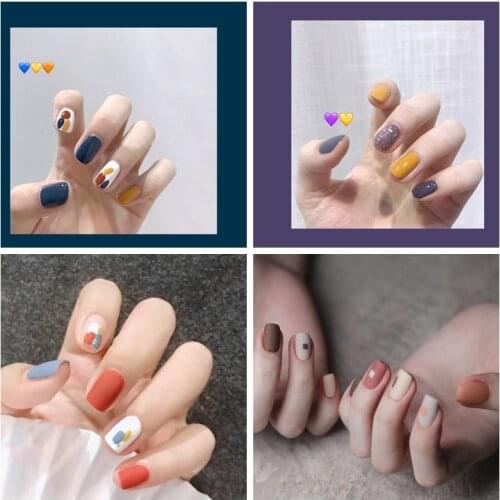 Graffiti Jump Color Manicure STICKER WHITE Frosted Nail Sticker Manicure Full Paste Waterproof Manicure Sticker