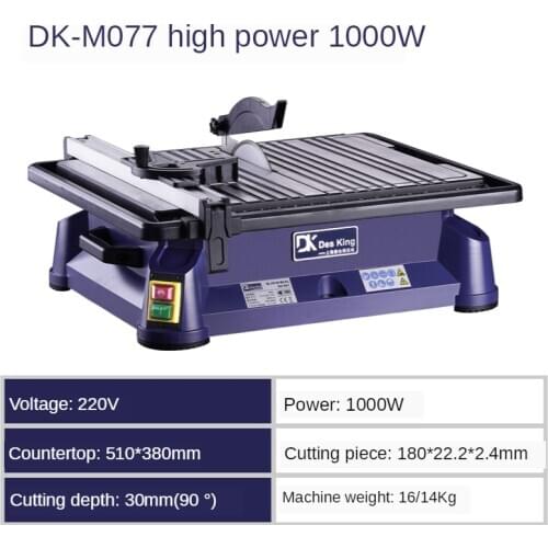 1000W Desktop electric ceramic tile cutter household small multifunctional stone floor tile jade cutter chamfering machine