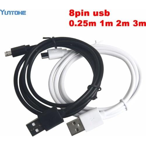 Wholesale 25cm 1m 2m 3m 8pin for Ios Data Cable Round Sync USB Charger Sync USB Data Cable Charging Durable for Iphone X/8/5/6/7