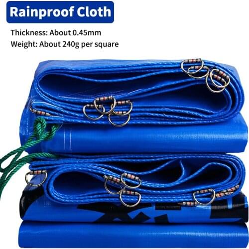 PE Truck Canopys Tarpaulin Rainproof Cloth Container Outdoor Awning Boat Cargo Ship Waterproof Cloth Shading Sails Garden Tarp