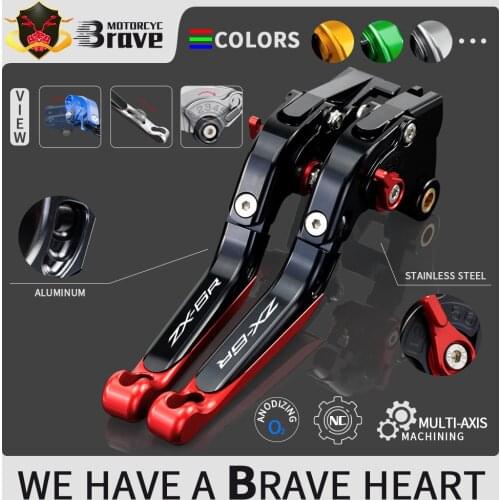 ZX 6R Motorcycle Brake Handle CNC Aliuminum Adjustable Clutch Brake Lever Handle For Kawasaki ZX6R/636 2007-2015 2016 2017 2018