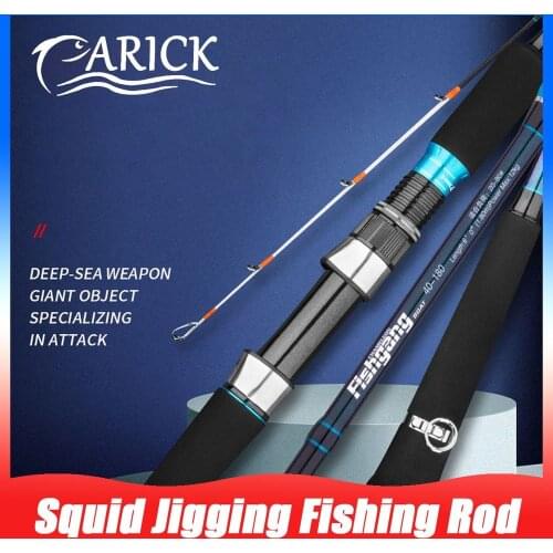 Squid Jigging Fishing Rod 1.65/1.8/2.1/2.4/2.7m High Carbon Fiber Casting Spinning Offshore Boat Feeder Fishing Pole Sea Rod