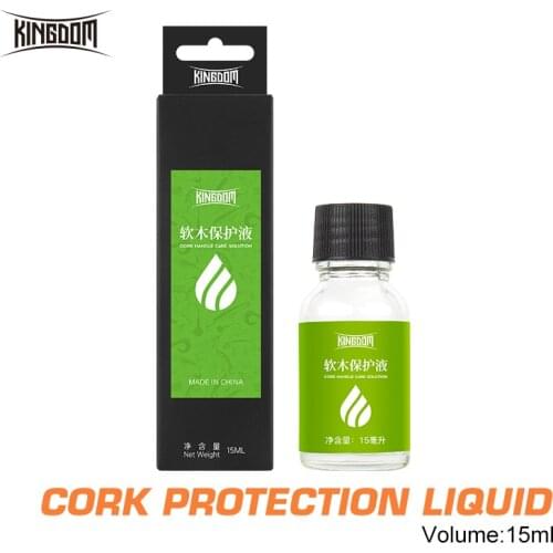 Kingdom Fishing Tackles Rod Cork Protection Liquid 15ml Deal With Cork Handle Surface Spinning Casting Rods Fishing Accessories