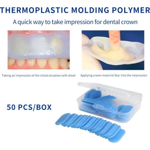 Dental Quick Impressions For Fabricating Temporaries Temp Crown LuxaForm Thermoplastic Molding Polymer Sheet Malleable dmg Tools