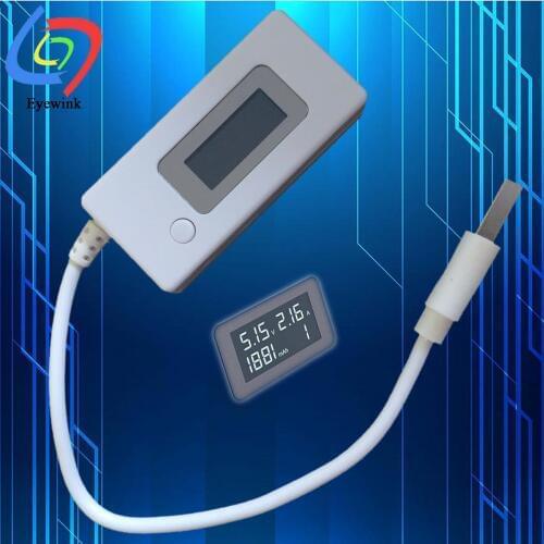 KCX-017 USB current and voltage detector LCD Digital Phone USB Tester Portable Battery Detector Battery capacity tester