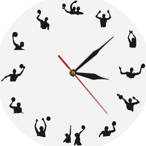 Water Balloon Clock Sport Wall Clock Wasserball Modern Wall Clock Decor Clock WATER BALLOON Home Decor Contemporary Wall Art