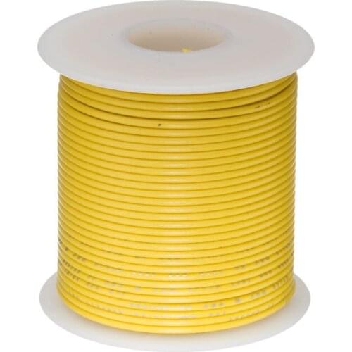 20M 20 AWG Tinned Stranded Copper Cables Yellow UL1007 PVC Electronic Wires Cable 300 Volts