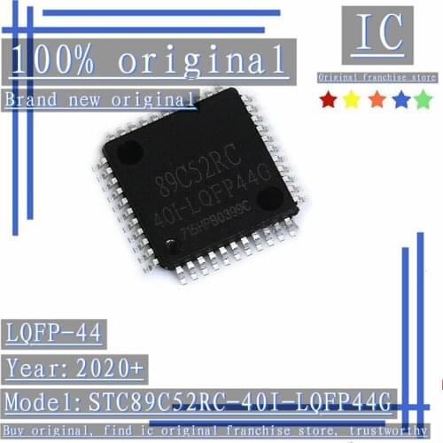 2020+100% Brand new original 2PCS-10PCS STC89C52RC-40I-LQFP44G LQFP-44 Program download MCU