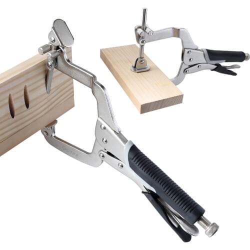 2021 Woodworking C Clamp Adjustable Right Angle 2-IN-1 Clamp Welding Carpentry Tool Pocket Hole Face Clamp 12-inch Dropshipping