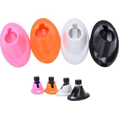 4 Colors Fashion DIY Silicone Nail Polish Holder Showing Shelf Salon Nail Art Bottle Stand