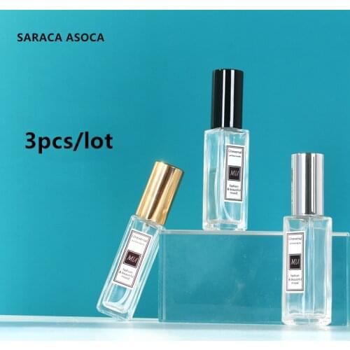 5ml 10ml Square Perfume Bottles 3pcs/lot Bump Spray Perfume Glass Bottles Empty Cosmetic Bottles