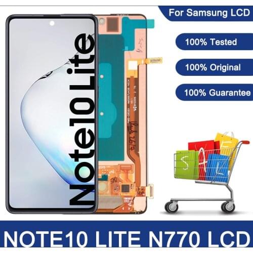 6.7'' Original LCD For Samsung Galaxy Note 10 Lite N770F/DS N770F/DSM Touch Screen Digitizer Assembly For Samsung Note10 Lite