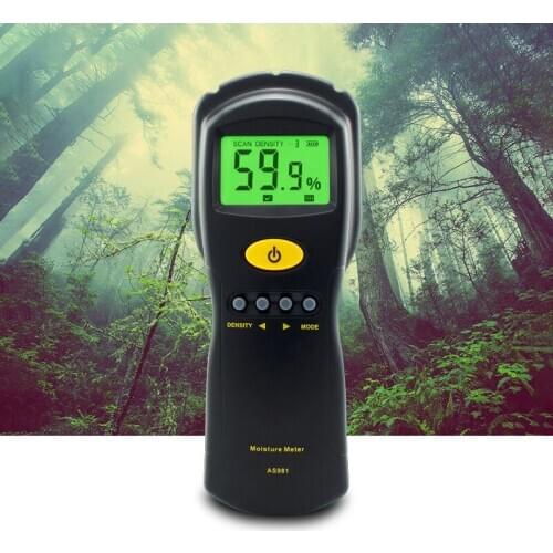 AS981 Wood Moisture Tester Moisture detector High-precision humidity measuring instrument Moisture measuring instrument