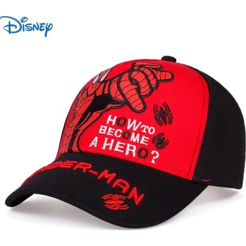 Disney Marvel Hat baseball Cap Children Hat Superhero Spider Man Embroidery Quick Dry Adjustable Baby Boys Girls Hip Hop Hat