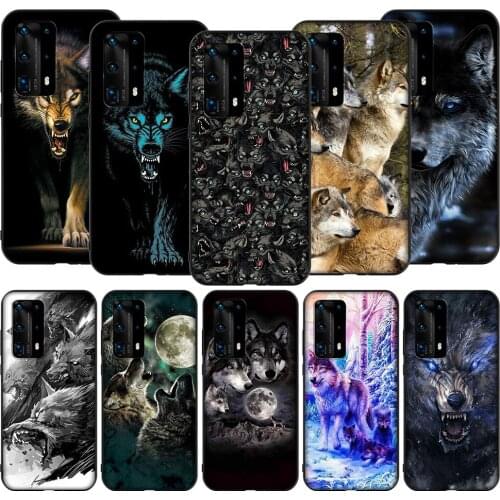 T195 Wolf Pack Pattern Case for Huawei Mate Nova 2 2i 3 3i 4E 5 5i 5T Smart 6 7 10 20 30 SE P Smart Pro Lite 2019