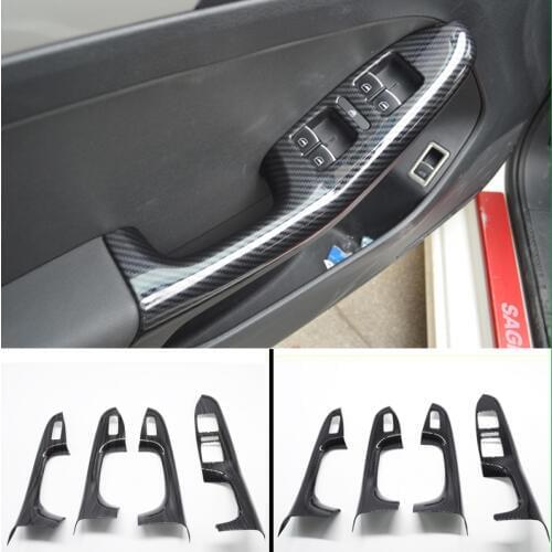 For Volkswagen JETTA 2011-2014 Left Hand Drive Interior Door Handle Window Lift Switch Panel Cover Trim Car Styling